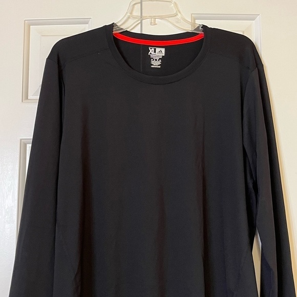 Adidas Climacool black crewneck athletic workout long sleeve top. Men's XL - Picture 7 of 12